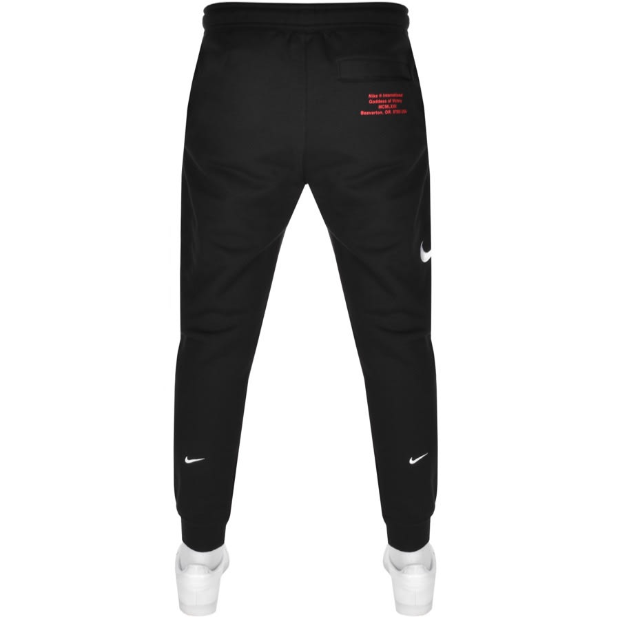 Alternative Image for ProductNike Swoosh Logo Jogging Bottoms Black2